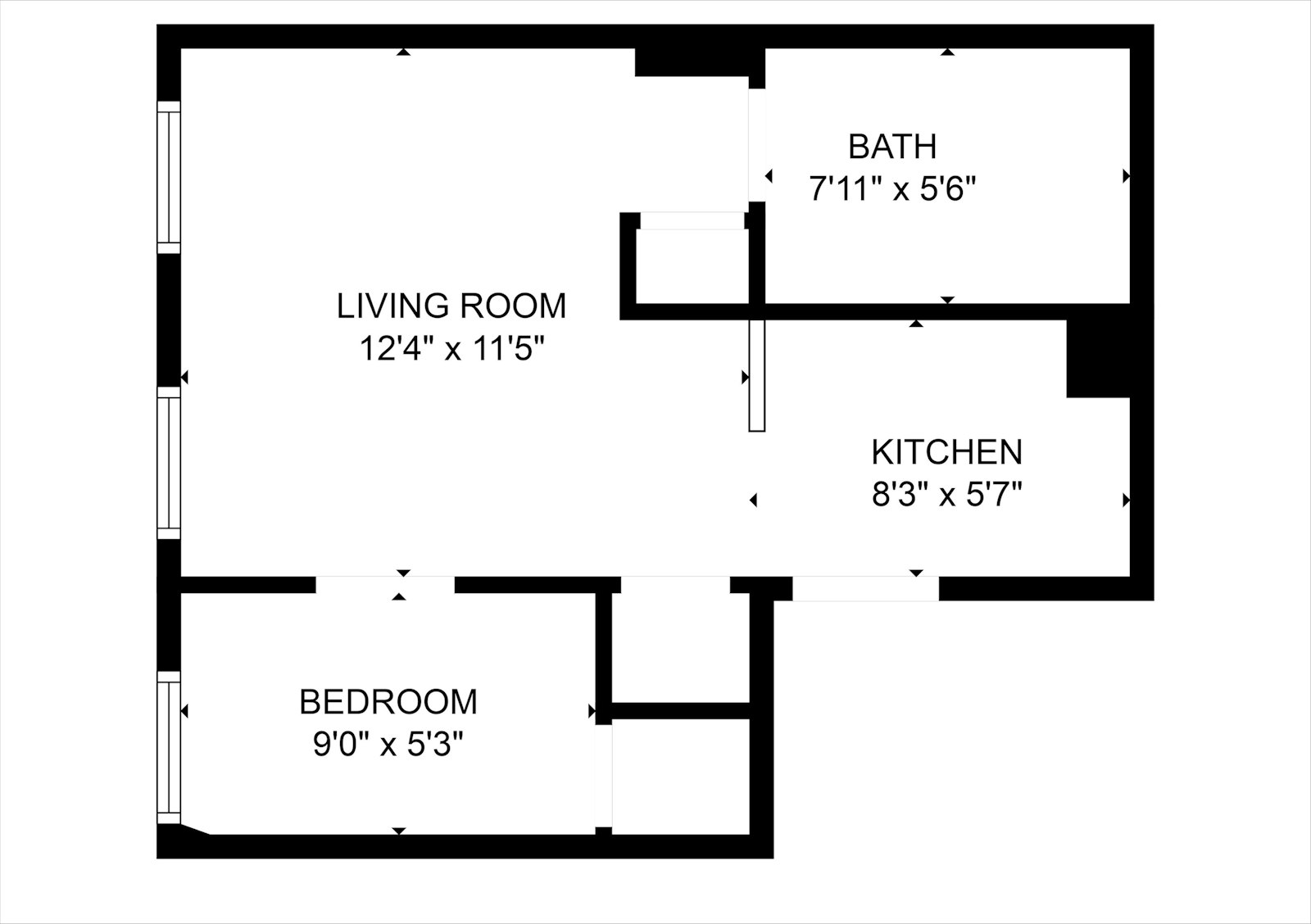 Floorplan for 81 Waverly Avenue, 2R