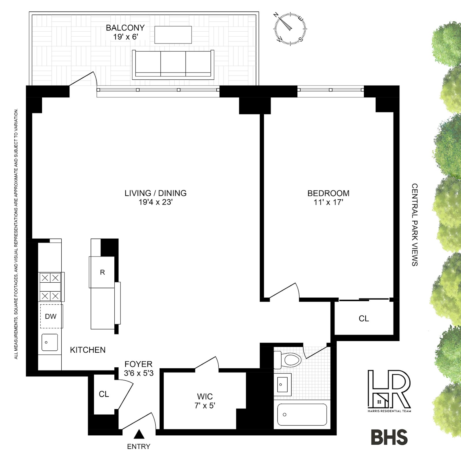 Floorplan for 382 Central Park W, 12M