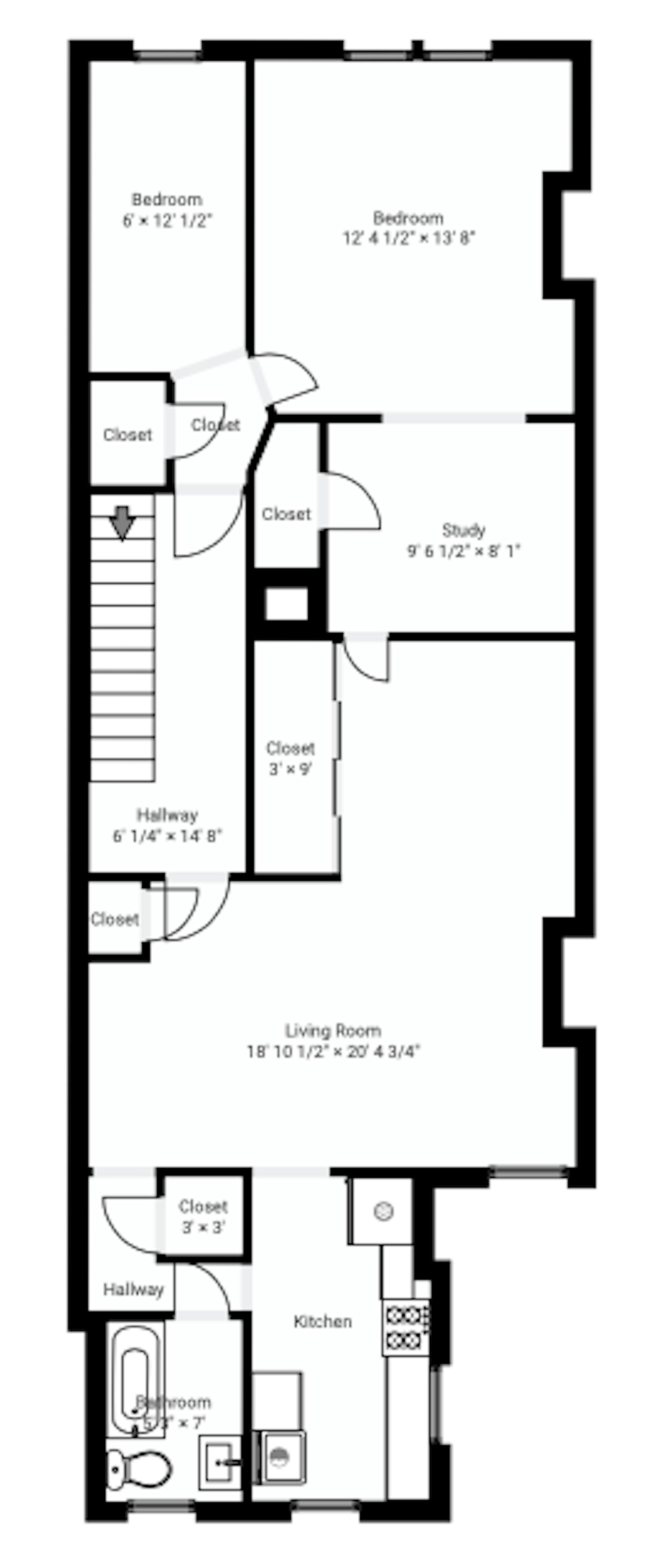 Floorplan for 364 7th Street, 2