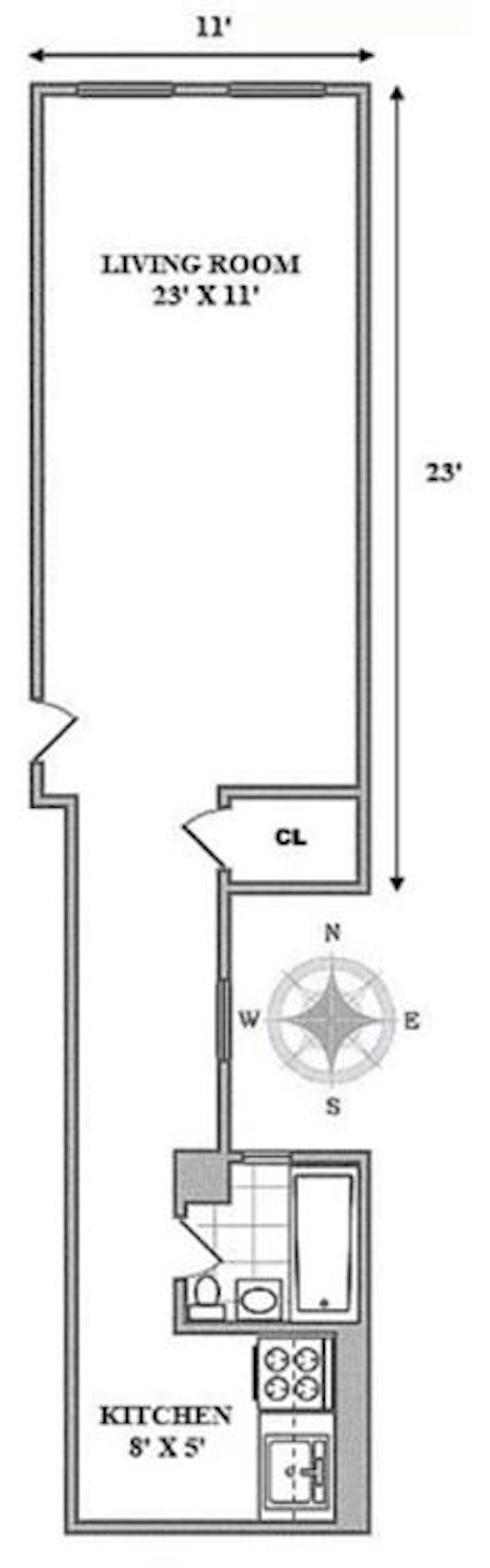 Floorplan for 120 East 83rd Street, 5A