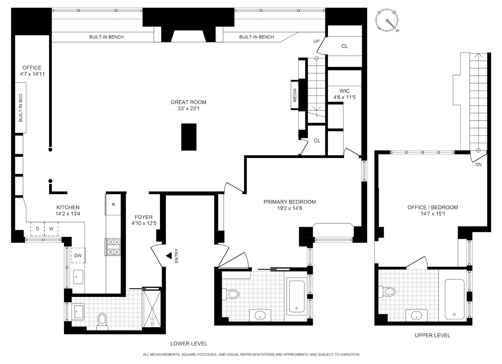 Floorplan for 222 Central Park South, 41/42