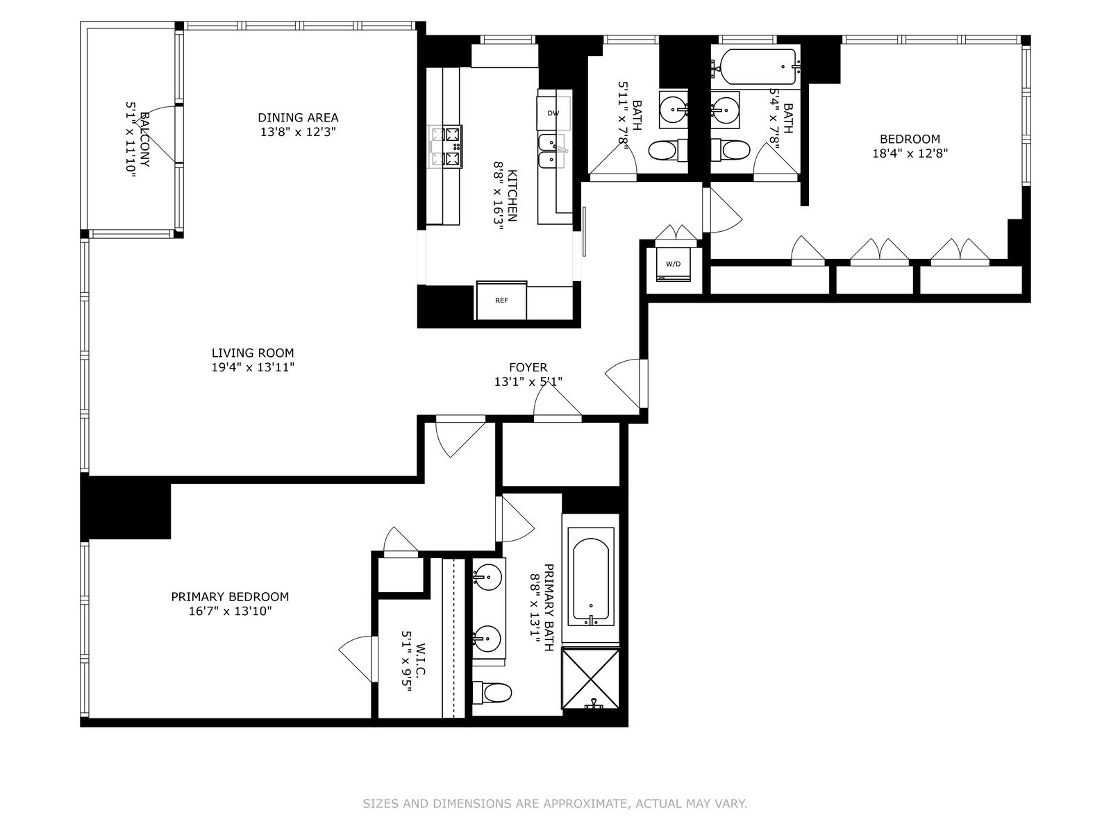 Floorplan for 310 East 53rd Street, 18A