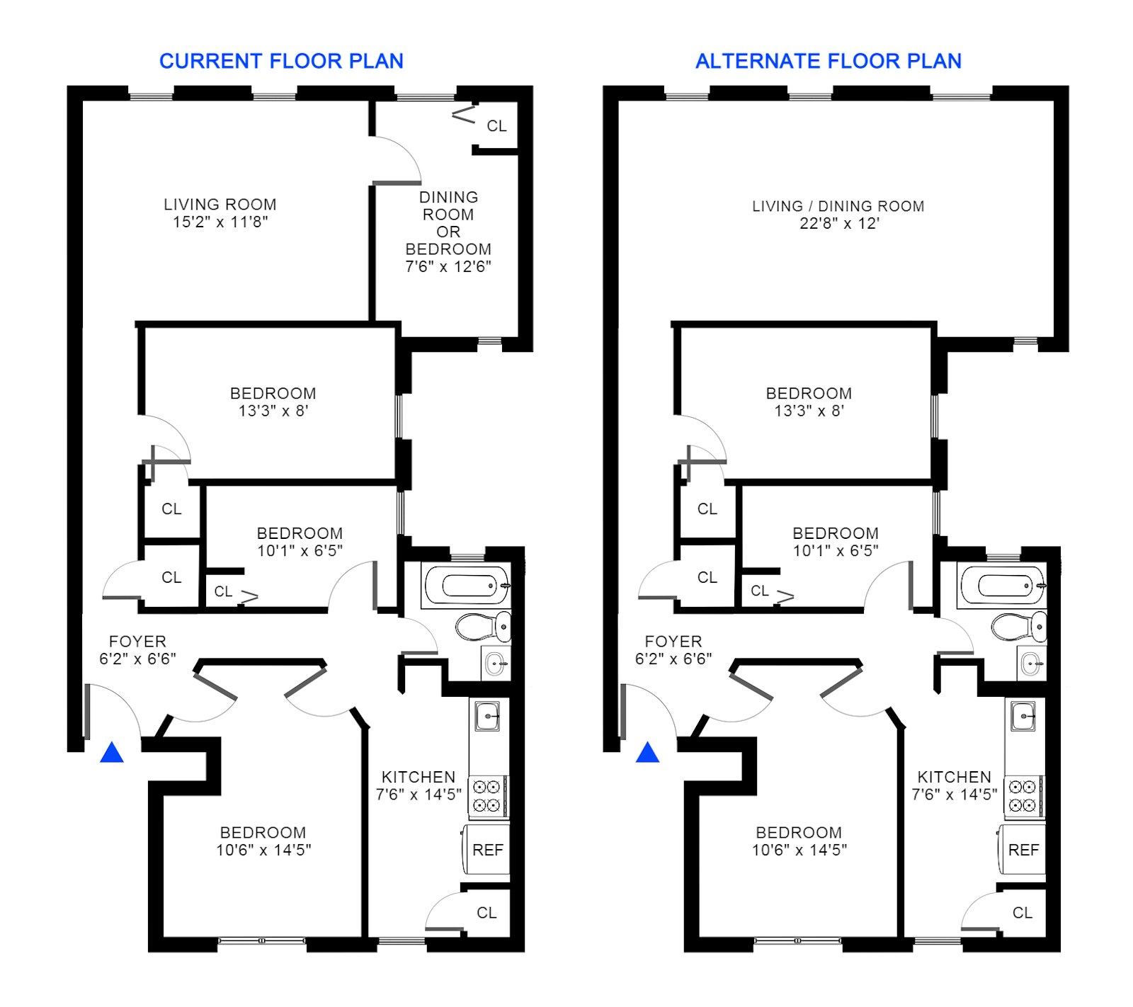 Floorplan for 470 West 146th Street, 53A