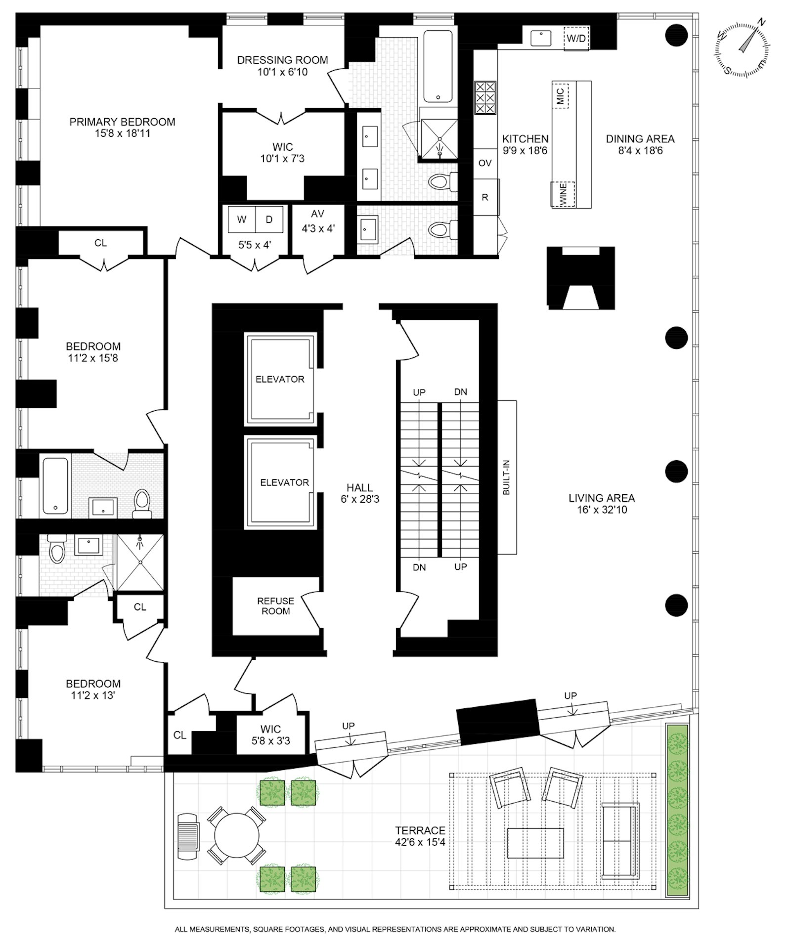 Floorplan for 230 West 78th Street, 19