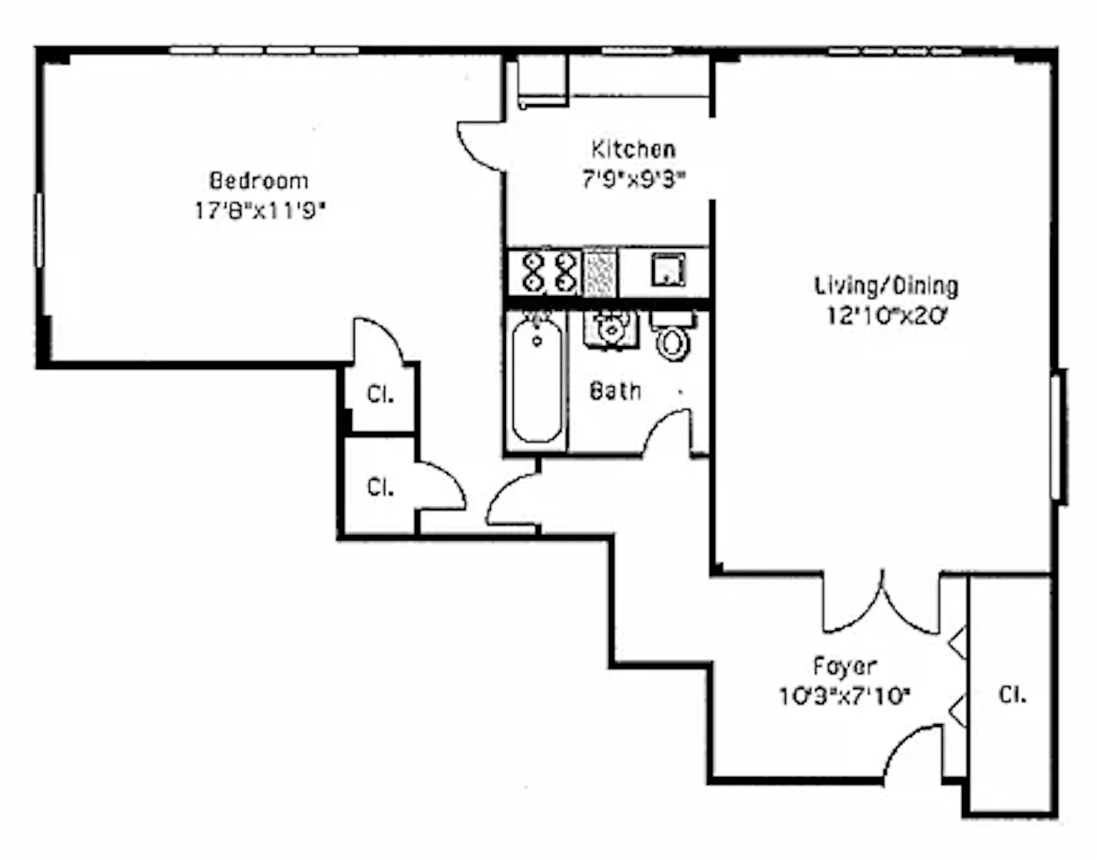 Floorplan for 101 Lafayette Avenue, 9D