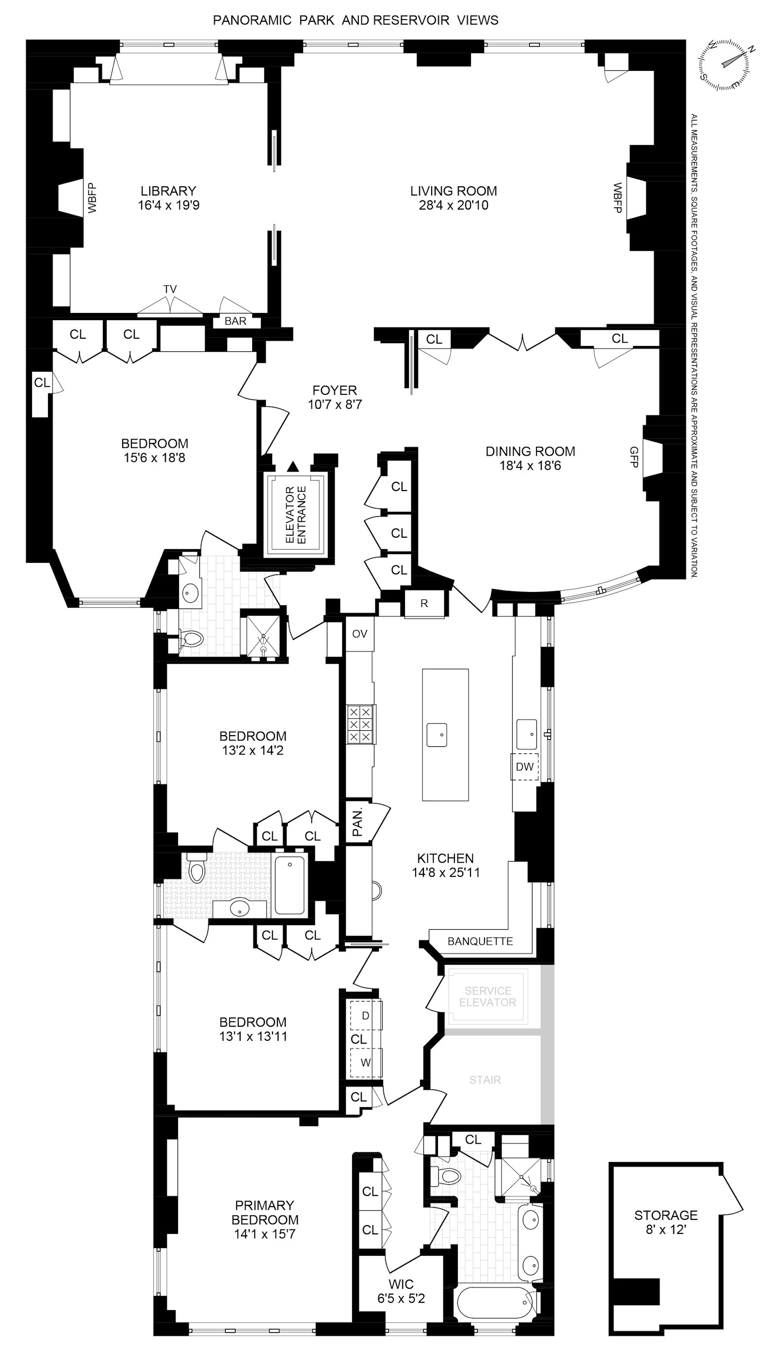 Floorplan for 1067 Fifth Avenue, 11THFLOOR