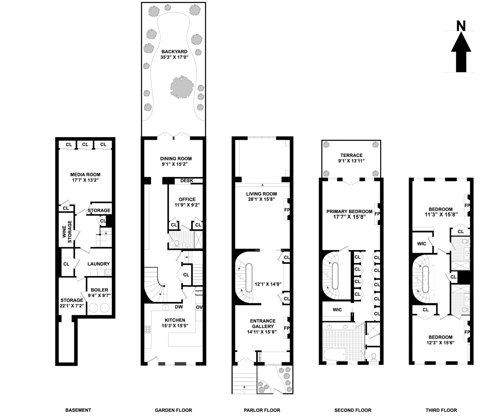 Floorplan for 133 East 92nd Street