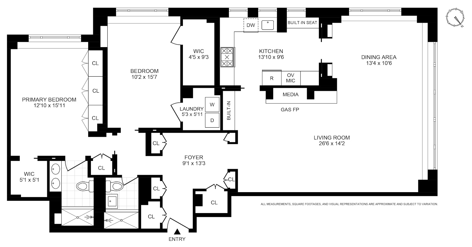 Floorplan for 799 Park Avenue, 2C