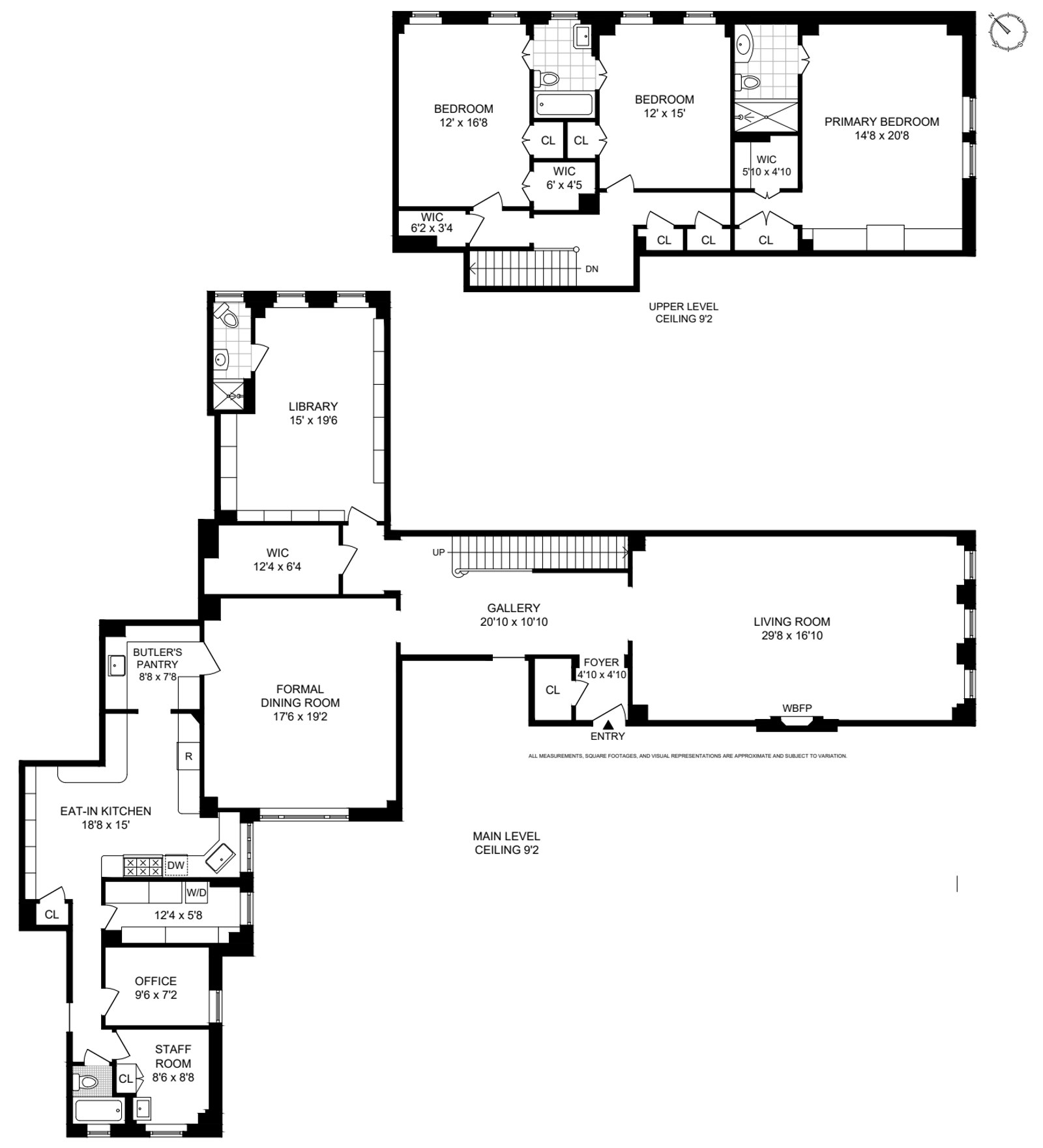 Floorplan for 784 Park Avenue, 8/9B