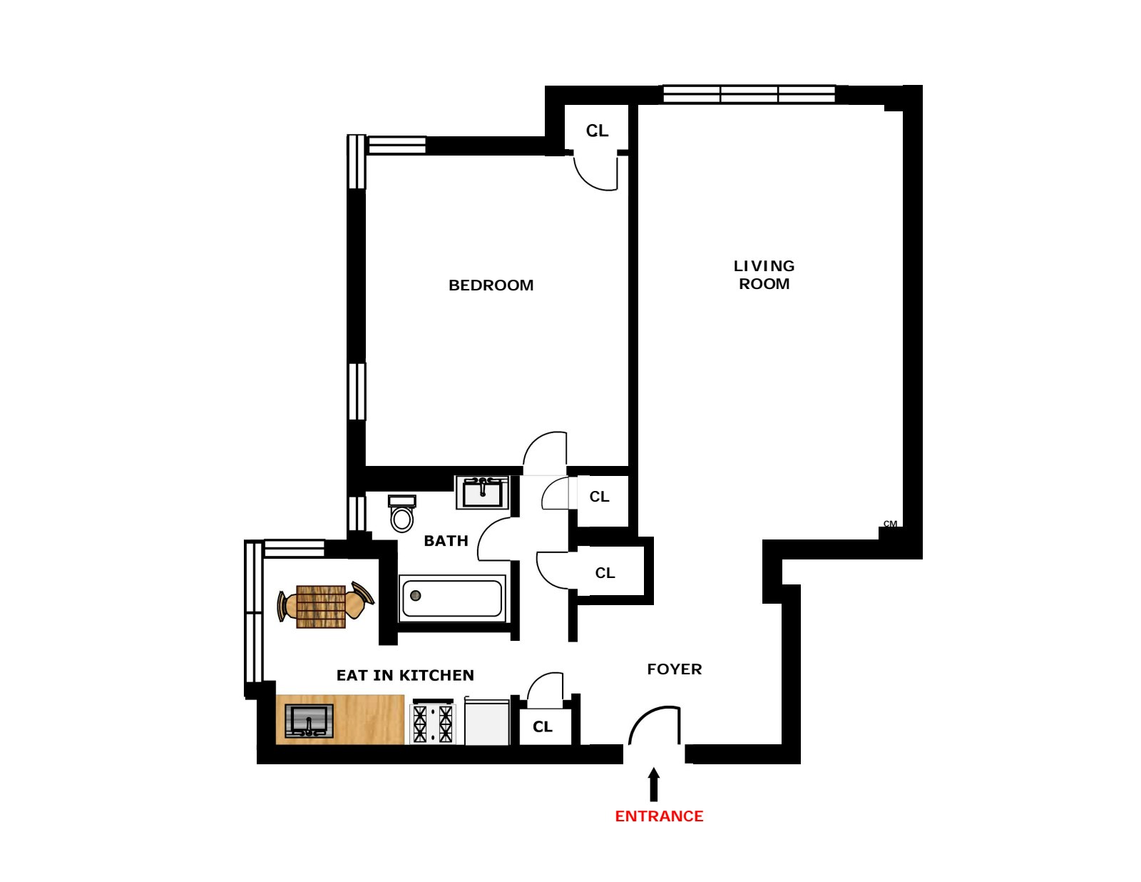 Floorplan for 34 -41 78th Street