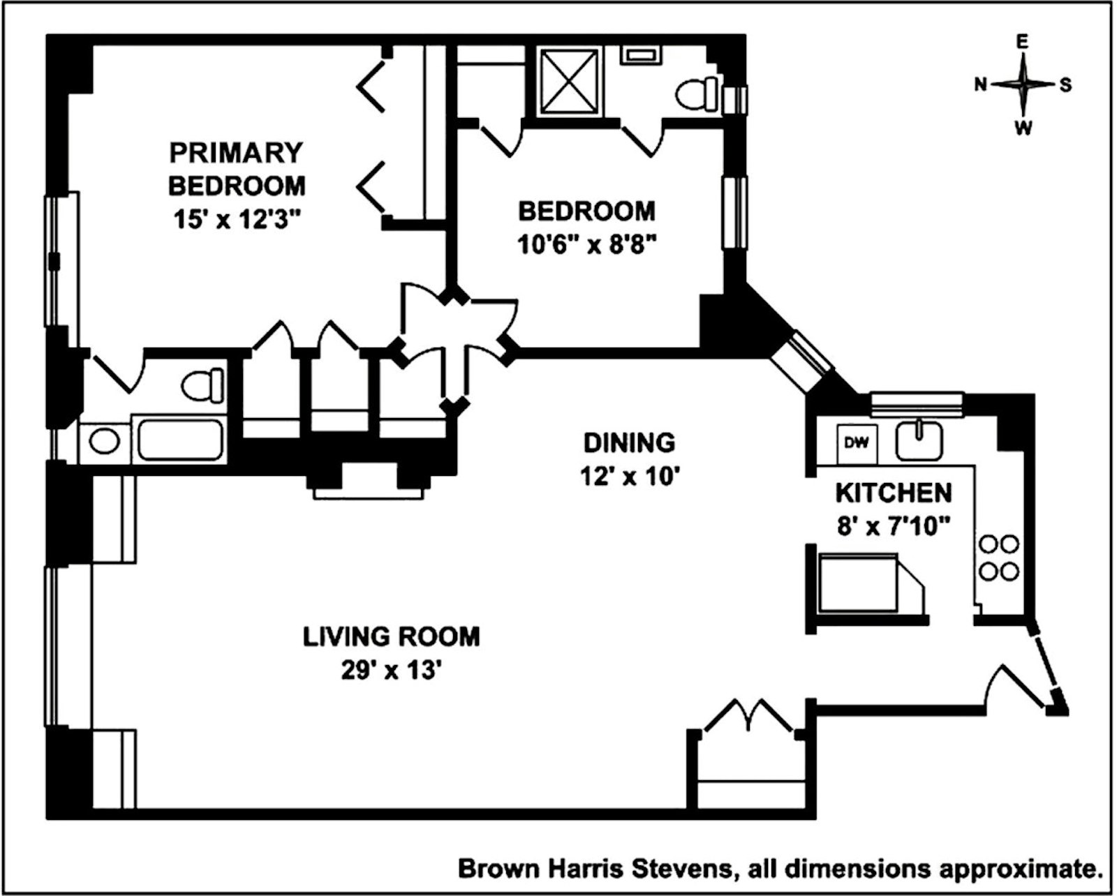 Floorplan for 71 East 77th Street, 3C