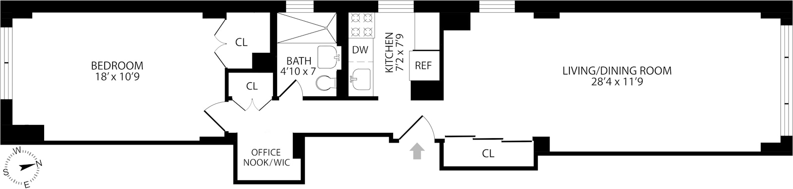 Floorplan for 520 East 72nd Street, 15A