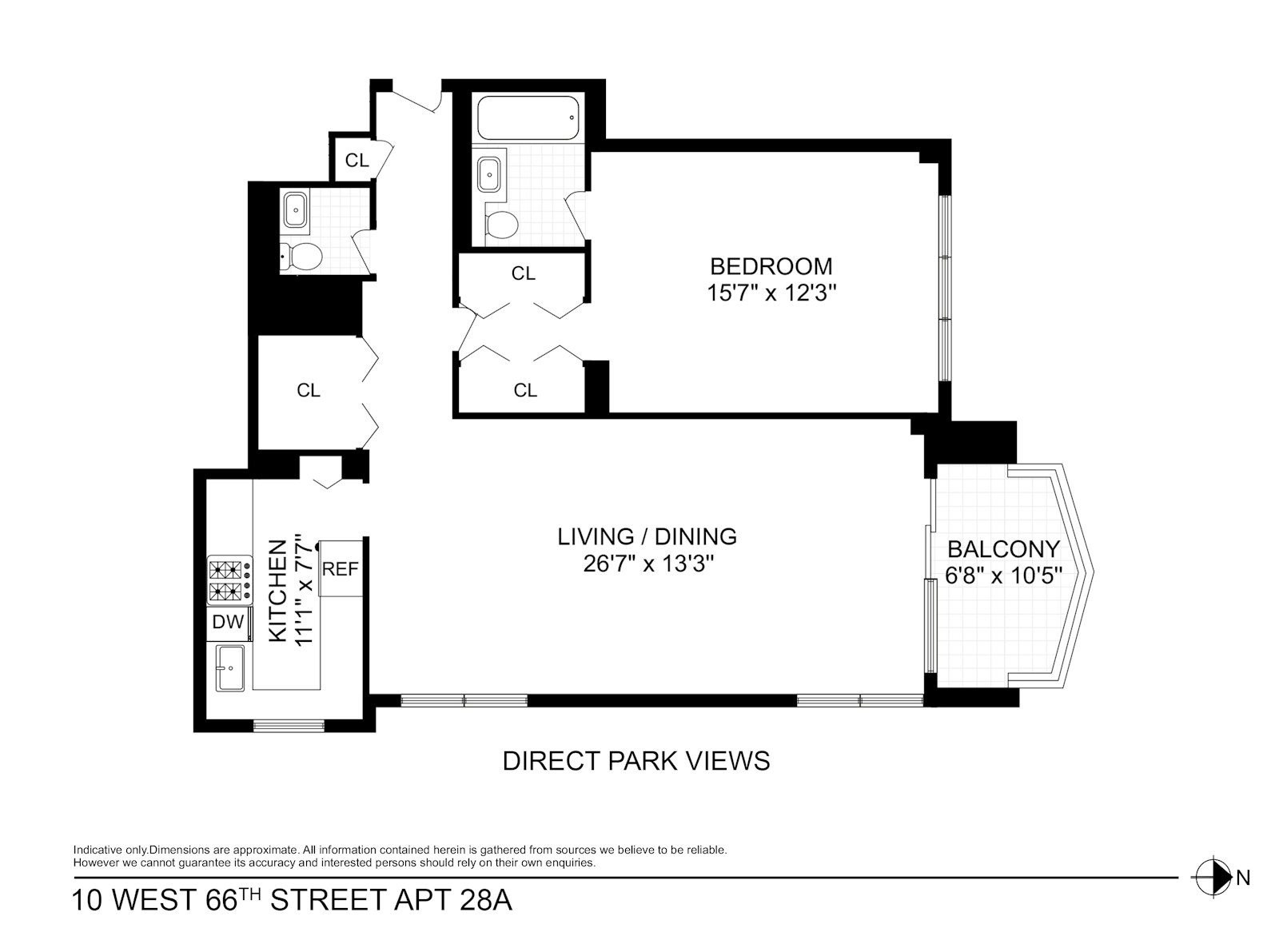 Floorplan for 10 West 66th Street, 28A