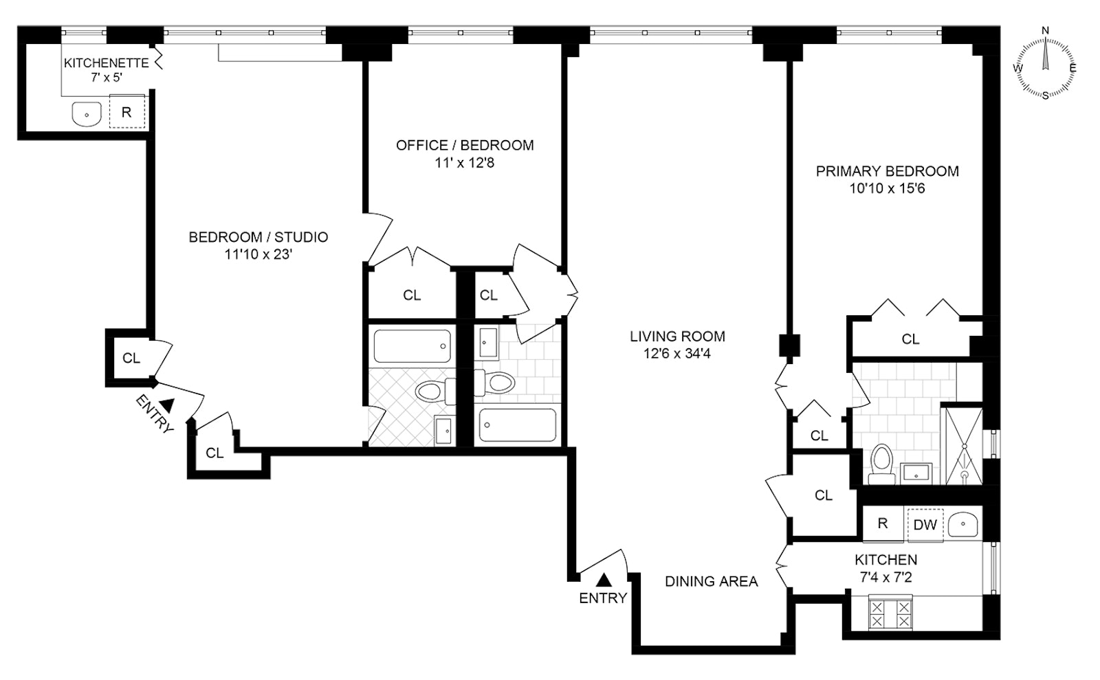 Floorplan for 205 East 77th Street, 8AJ