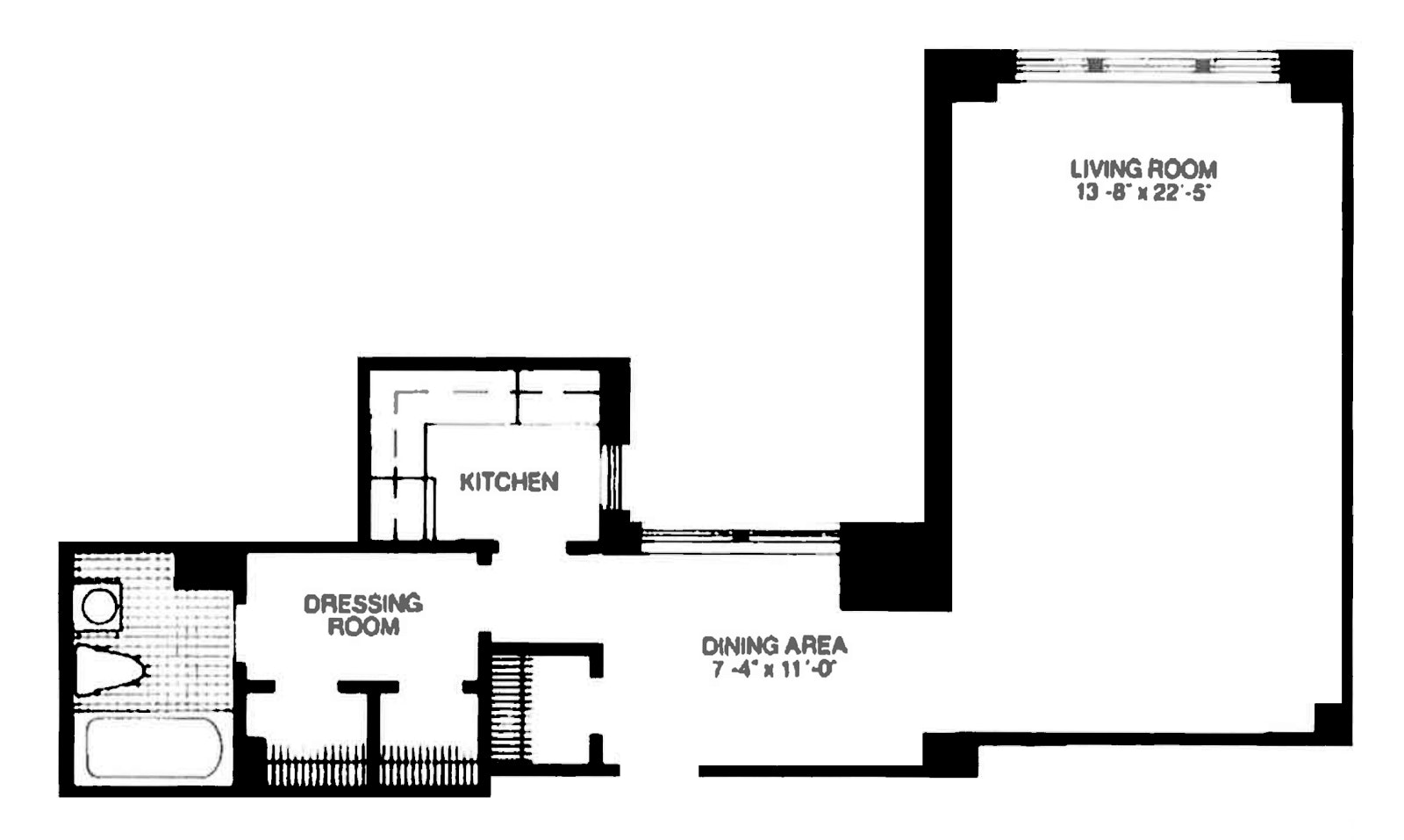 Floorplan for 2 Horatio Street, 12N