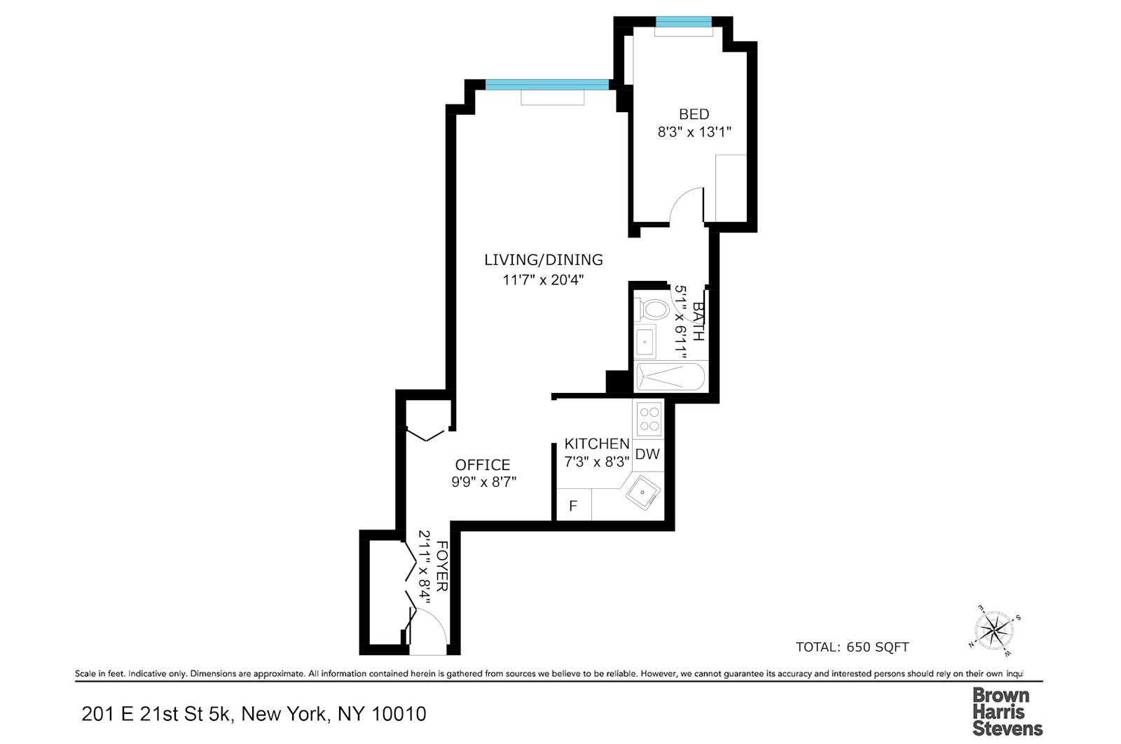 Floorplan for 201 East 21st Street, 5K