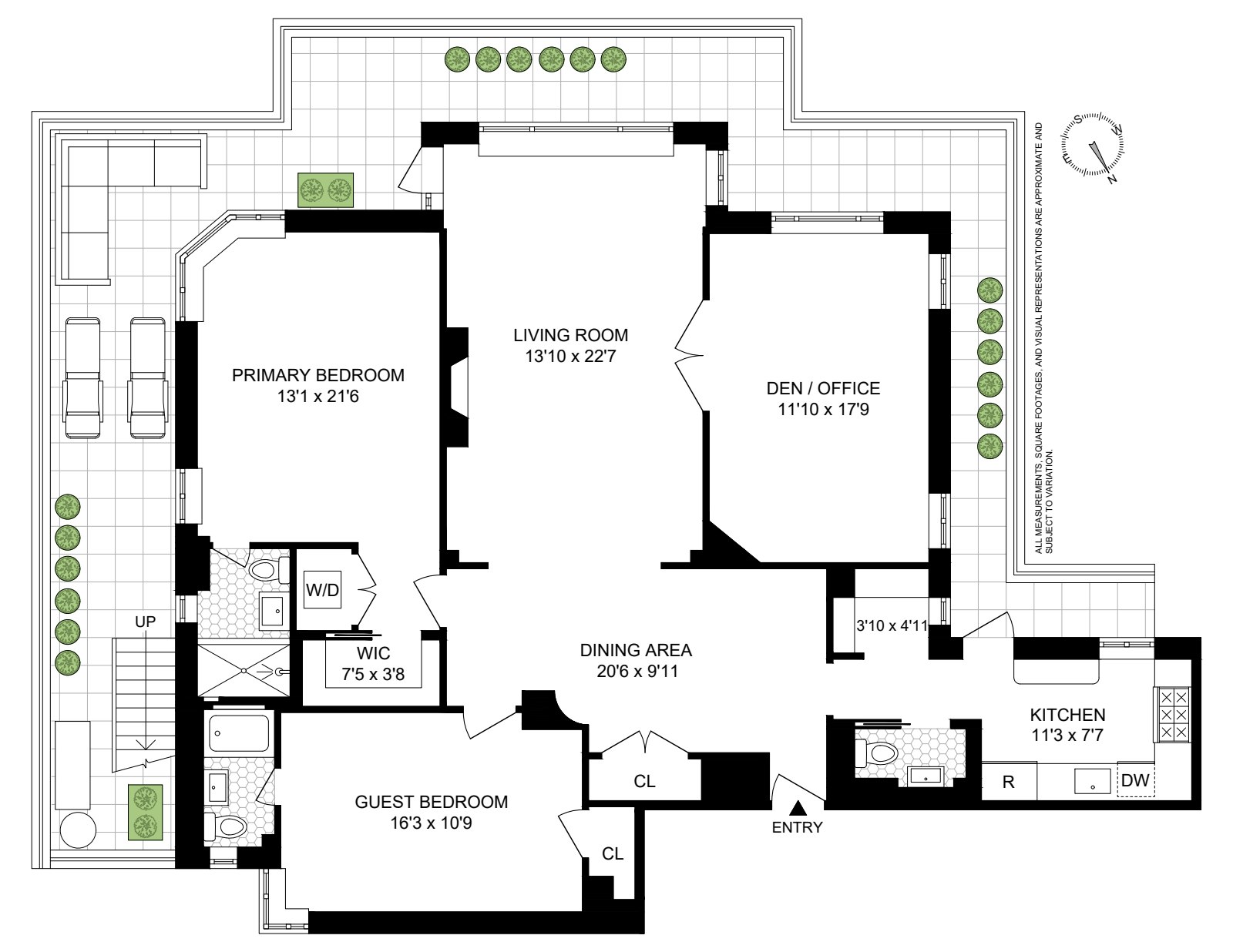 Floorplan for 15 West 84th Street, PHB