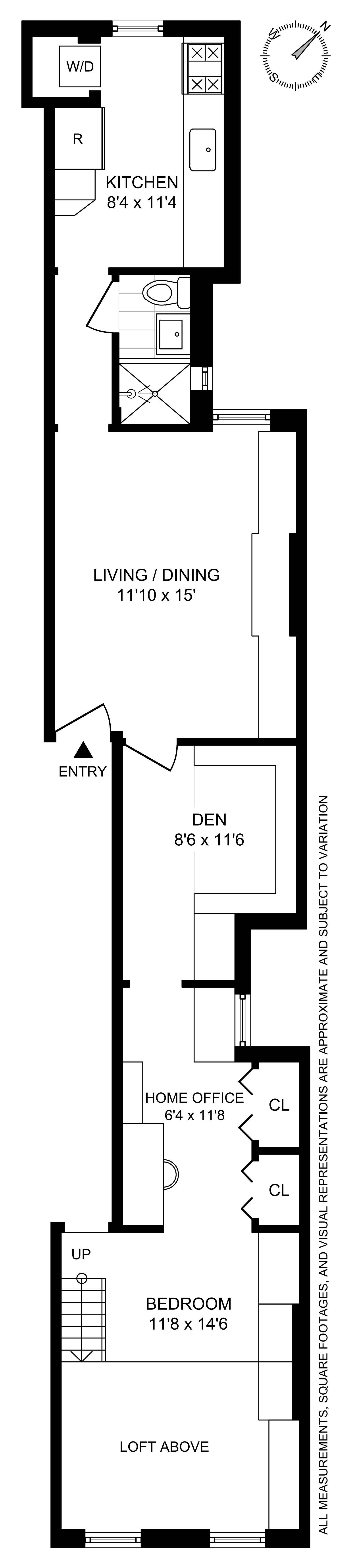 Floorplan for 490 Amsterdam Avenue, 5N