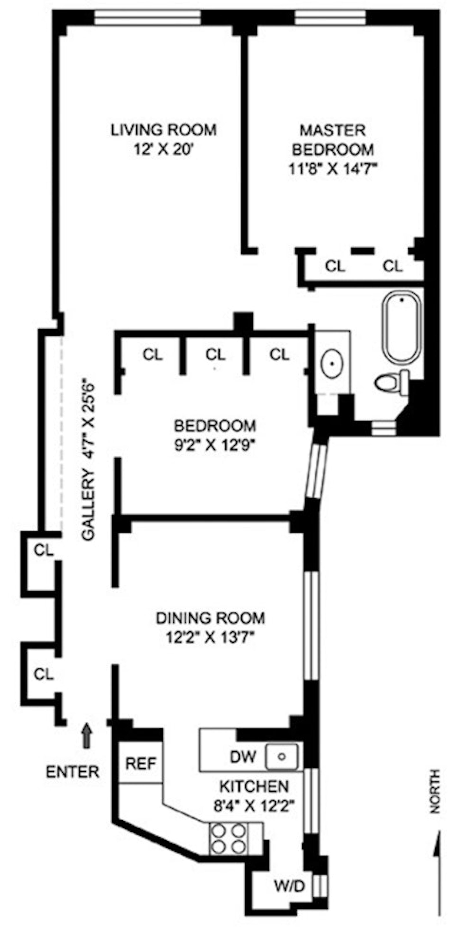 Floorplan for 40 West 84th Street, 4B