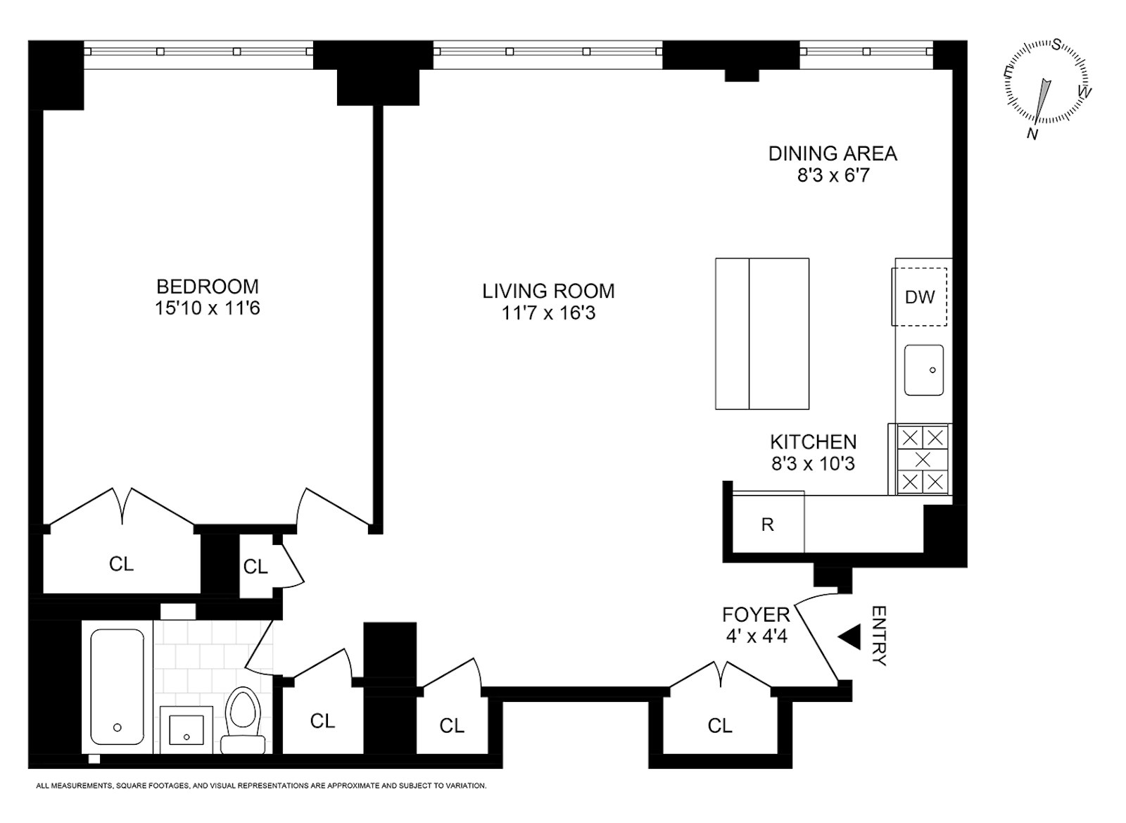 Floorplan for 333 East 79th Street, 19W