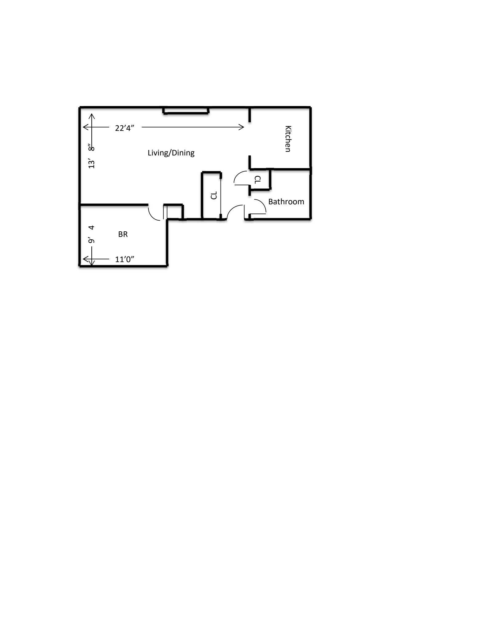 Floorplan for 167 Congress Street, 1F