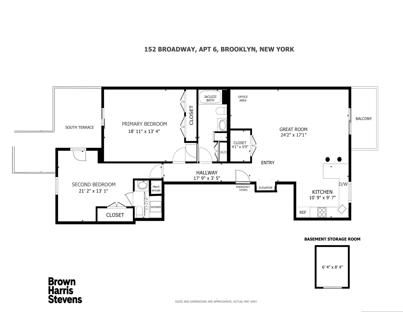 Floorplan for 152 Broadway, 6