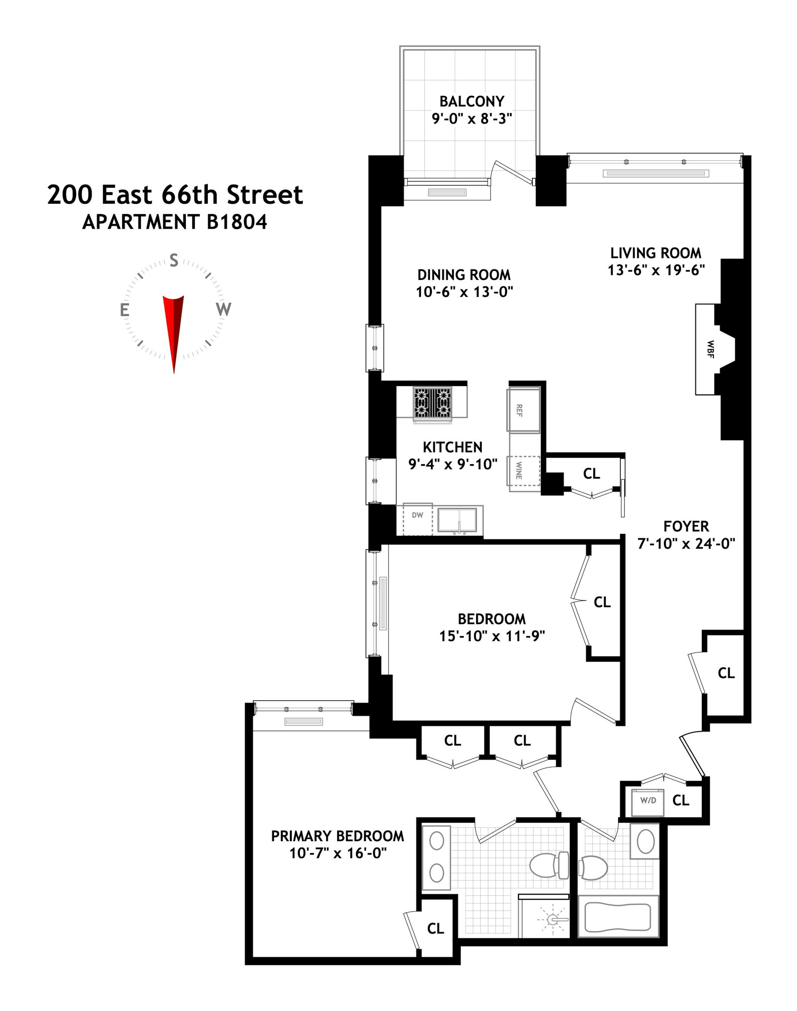 Floorplan for 200 East 66th Street, B1804