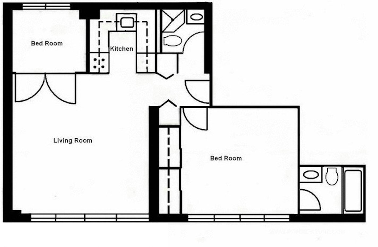 Floorplan for 359 East 68th Street, 2A