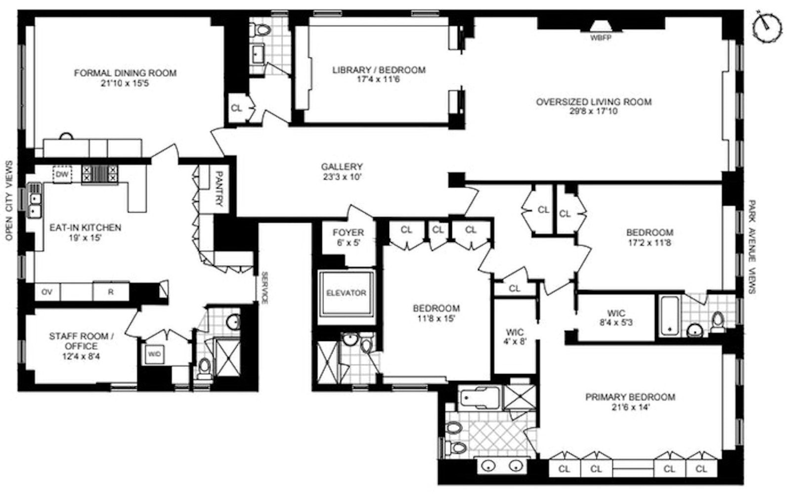 Floorplan for 944 Park Avenue, 7THFLOOR