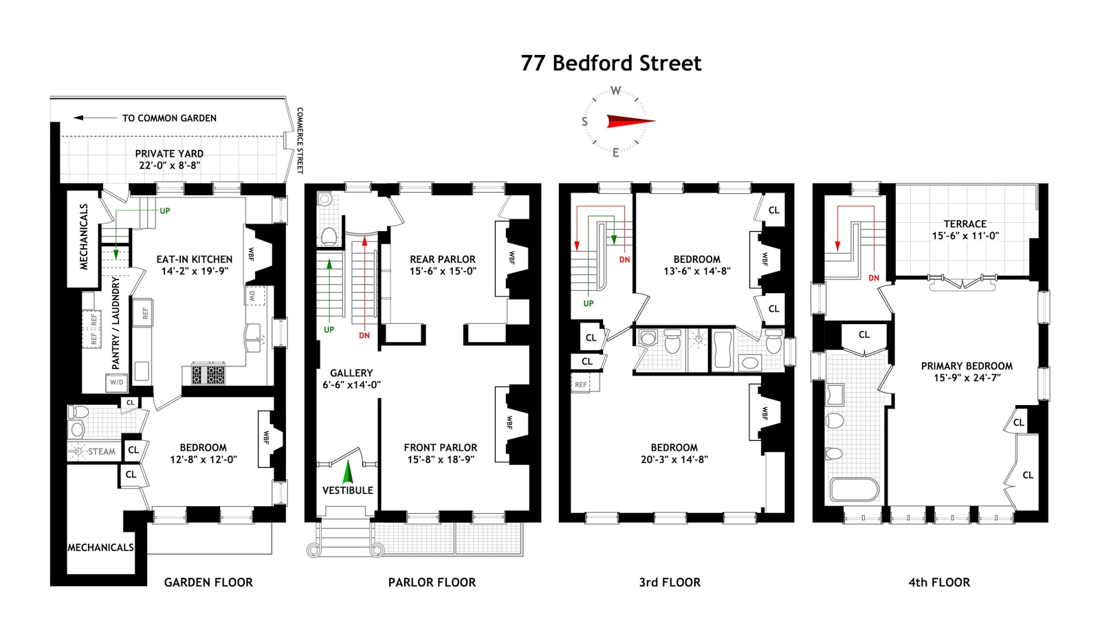 Floorplan for 77 Bedford Street