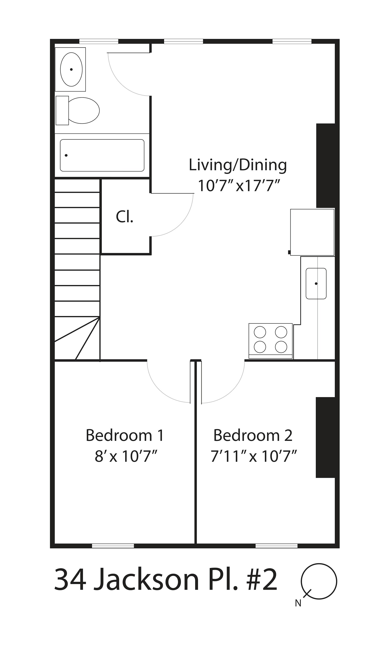 Floorplan for 34 Jackson Place, 2