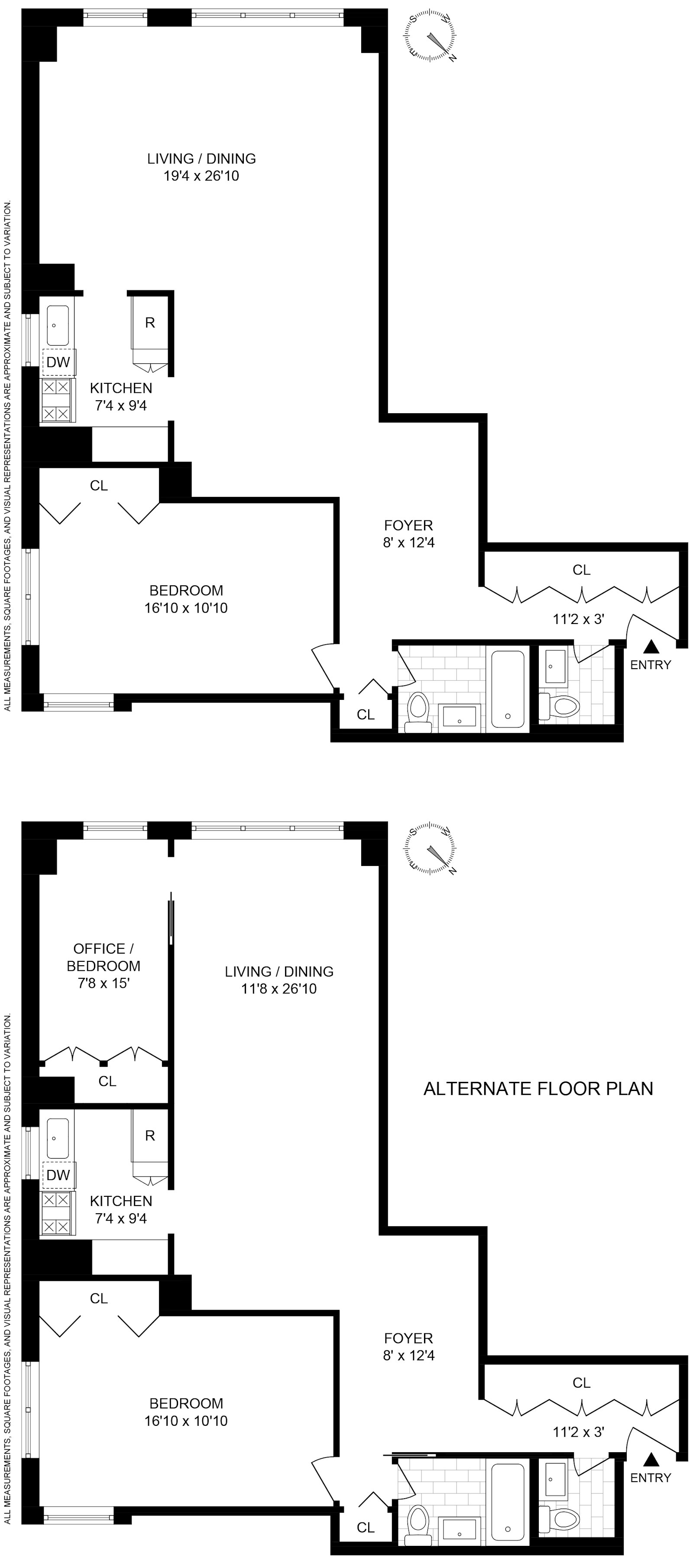 Floorplan for 111 East 85th Street, 9F