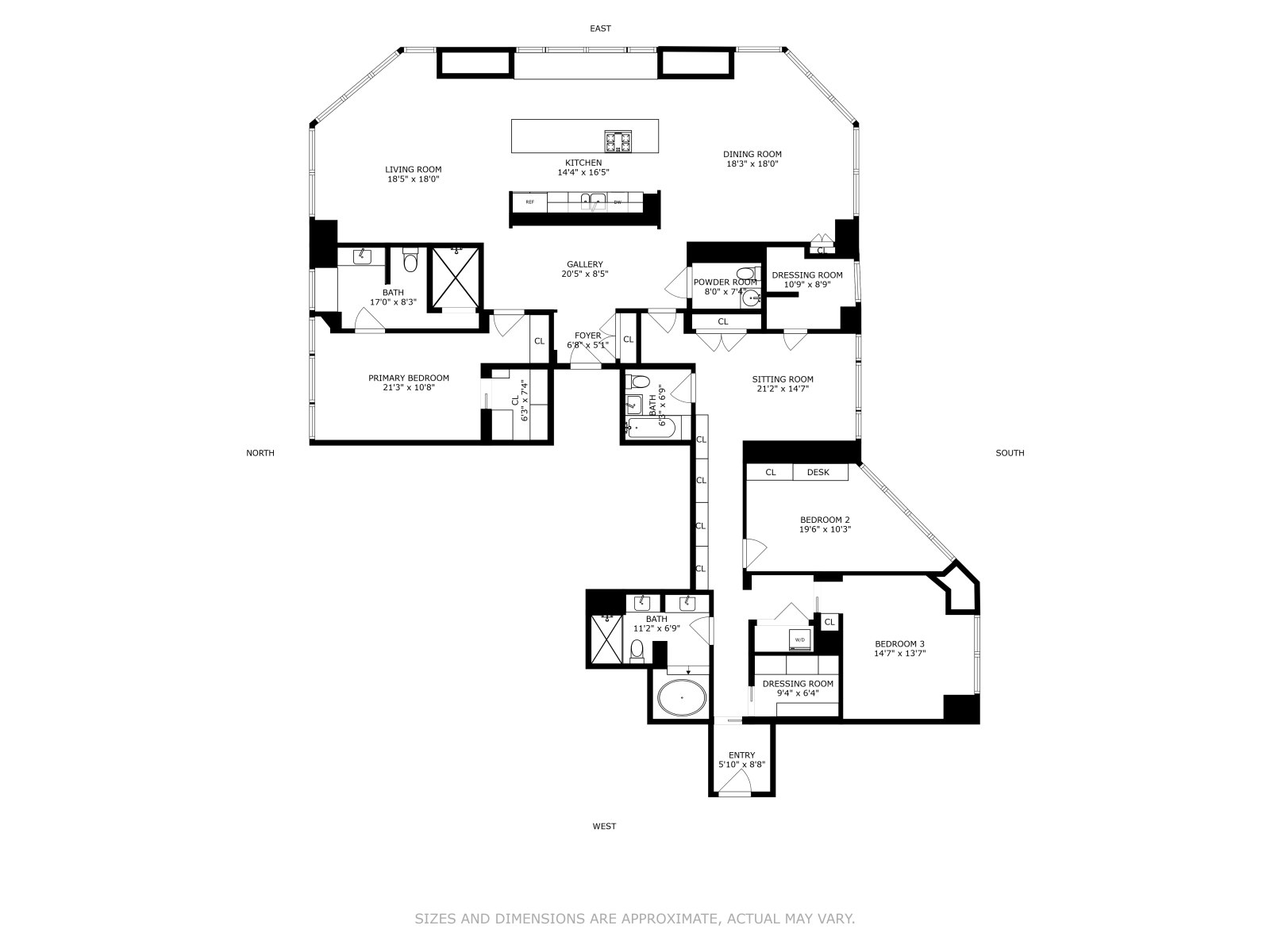 Floorplan for 150 West 56th Street, 3901