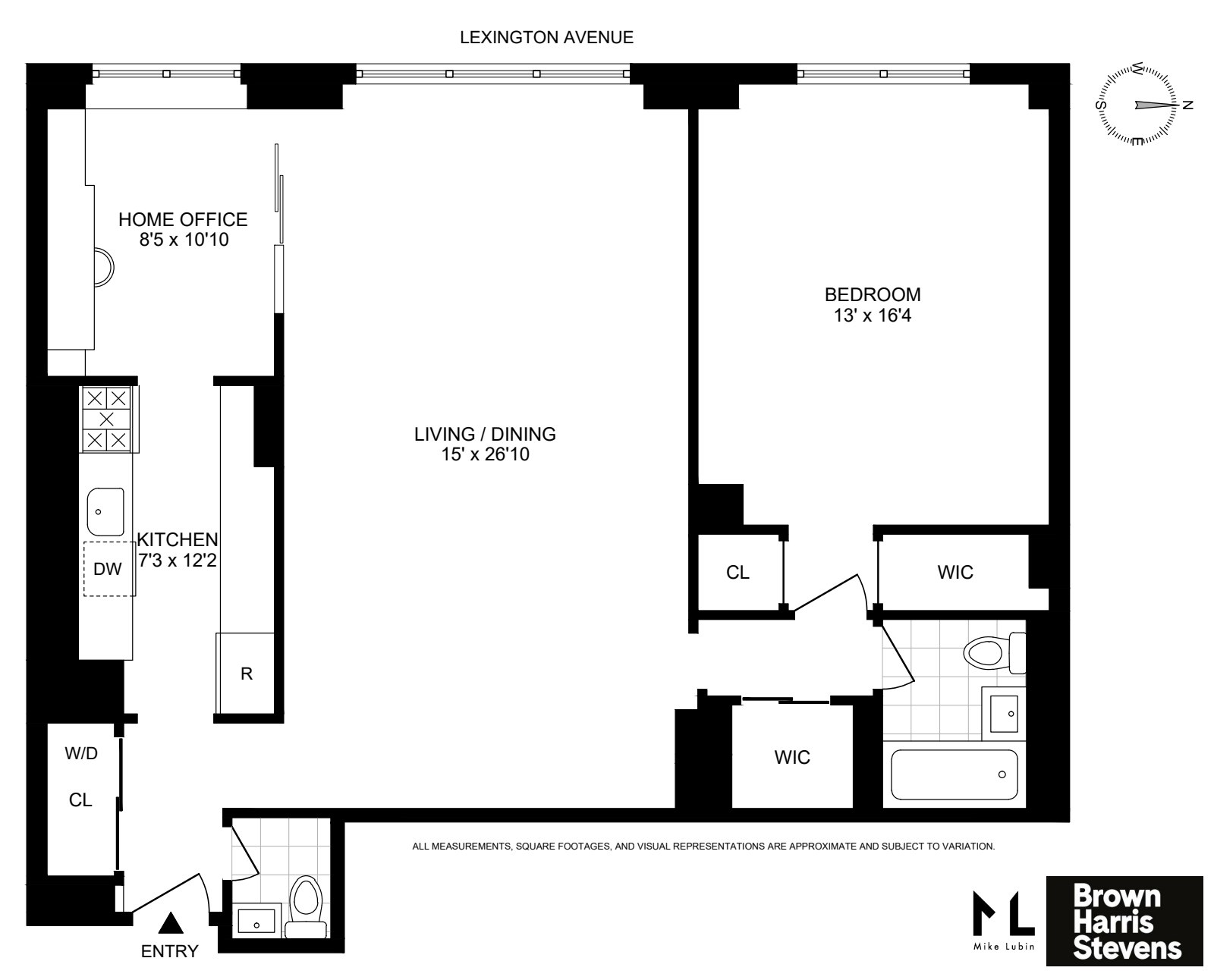 Floorplan for 135 East 83rd Street, 8D