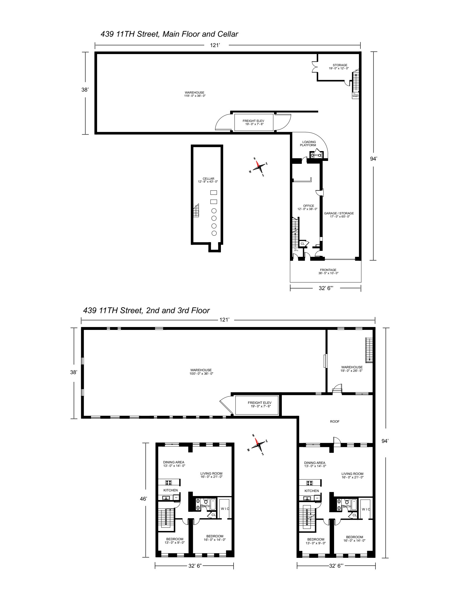 Floorplan for -441 11th Street