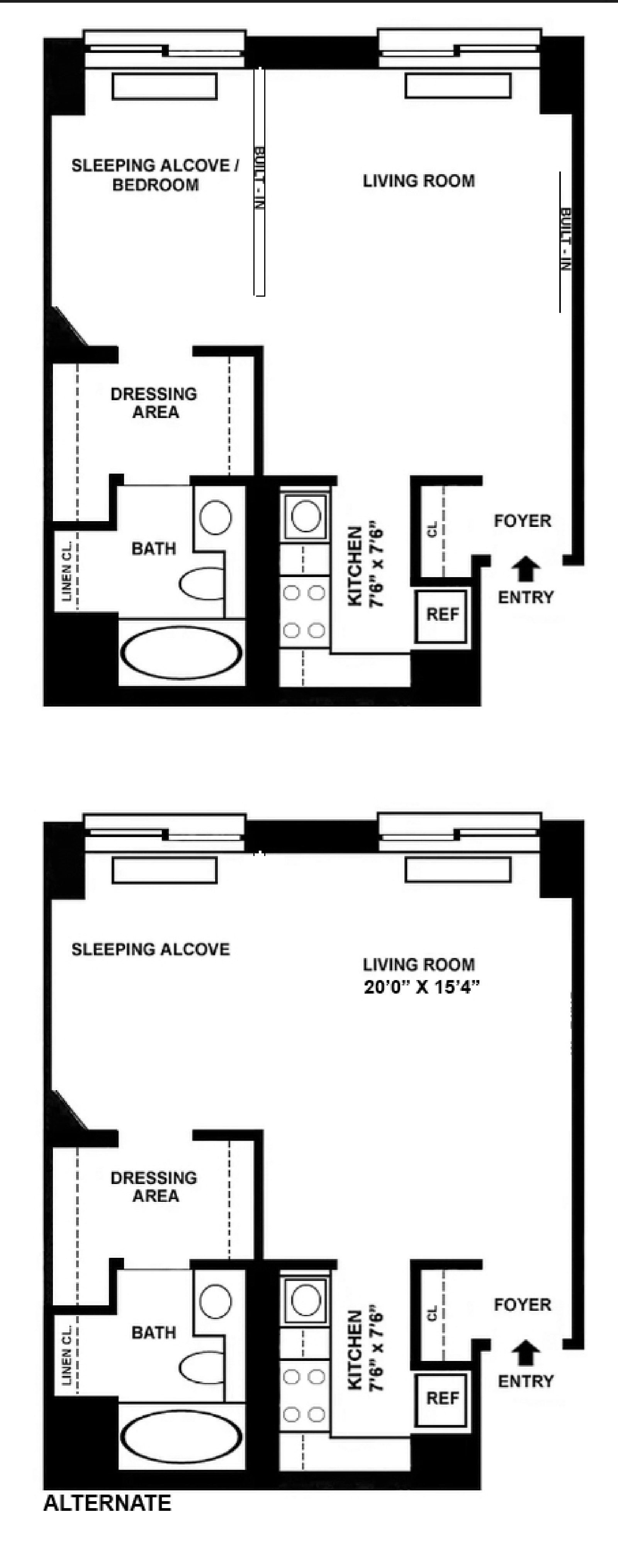 Floorplan for 300 East 85th Street, 203