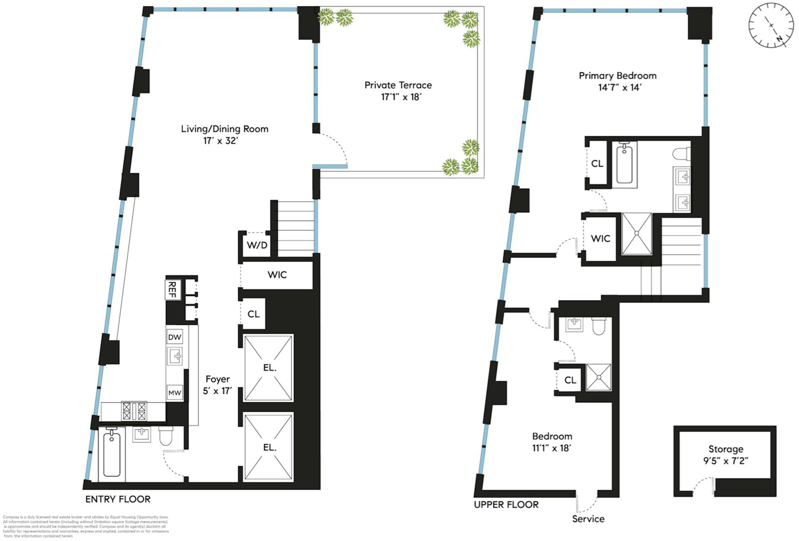 Floorplan for 105 Norfolk Street, PH