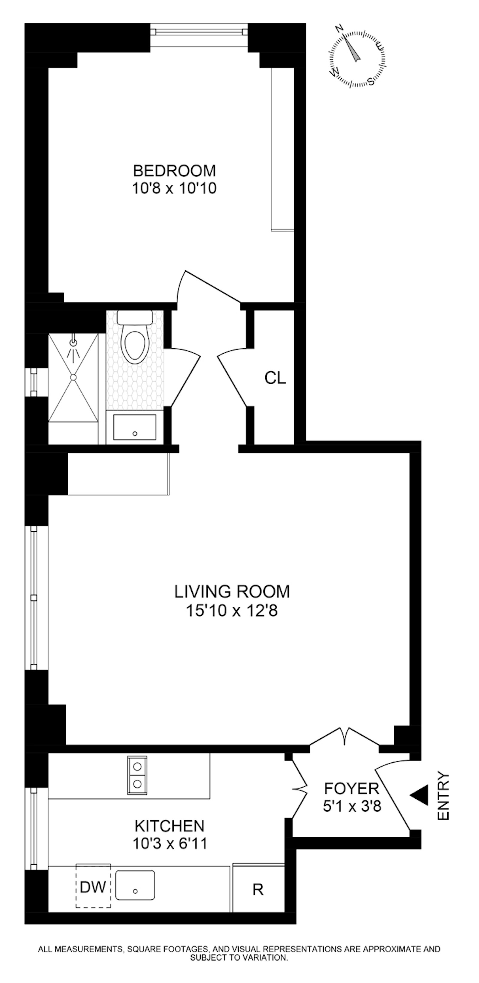 Floorplan for 1060 Park Avenue, 10B