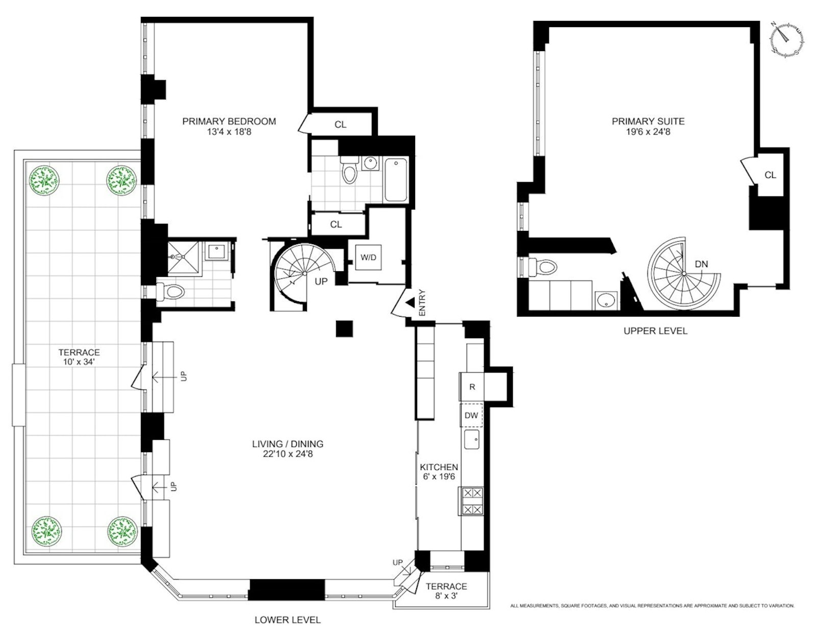 Floorplan for 25 West 54th Street, 11E/12F