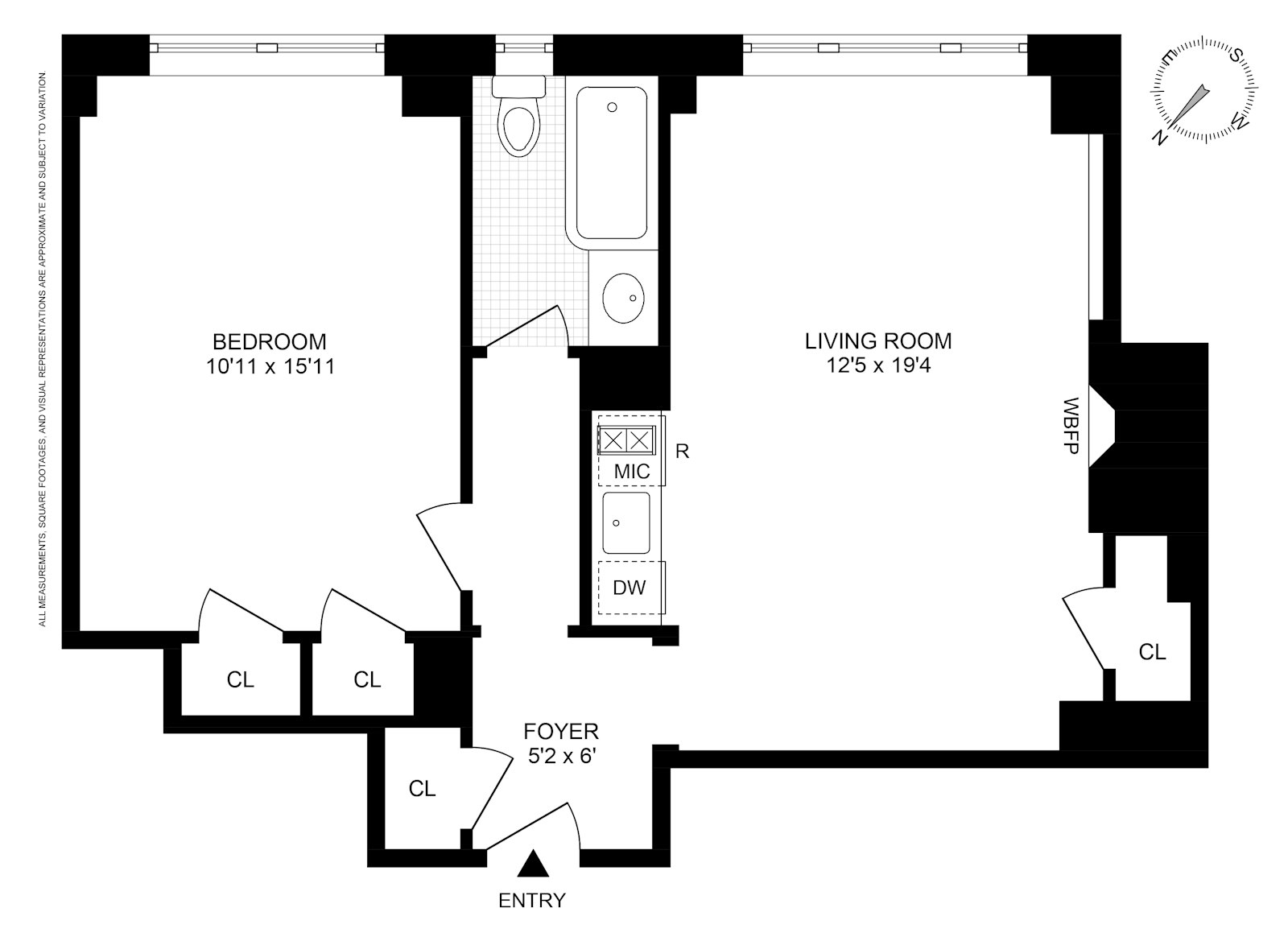 Floorplan for 315 East 68th Street, 2N