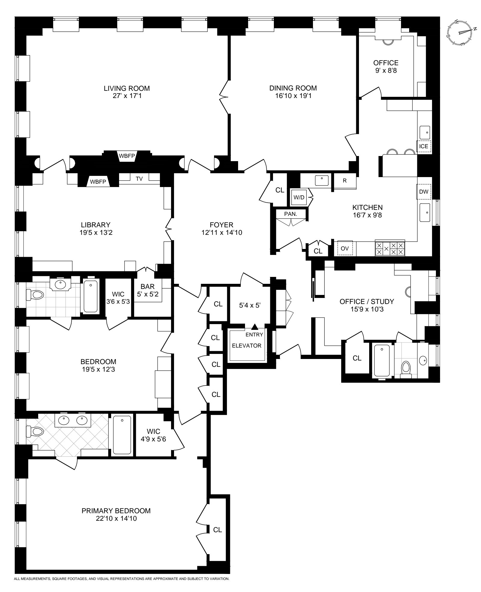 Floorplan for 25 Sutton Place, 3RDFLOOR