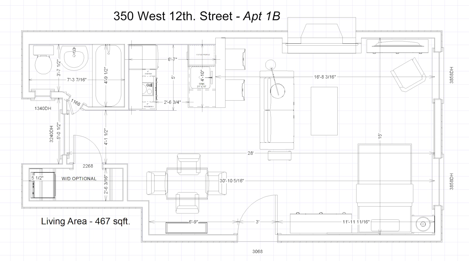 Floorplan for 350 West 12th Street