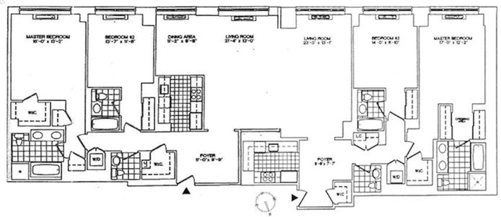 Floorplan for 308 East 72nd Street, 7BC