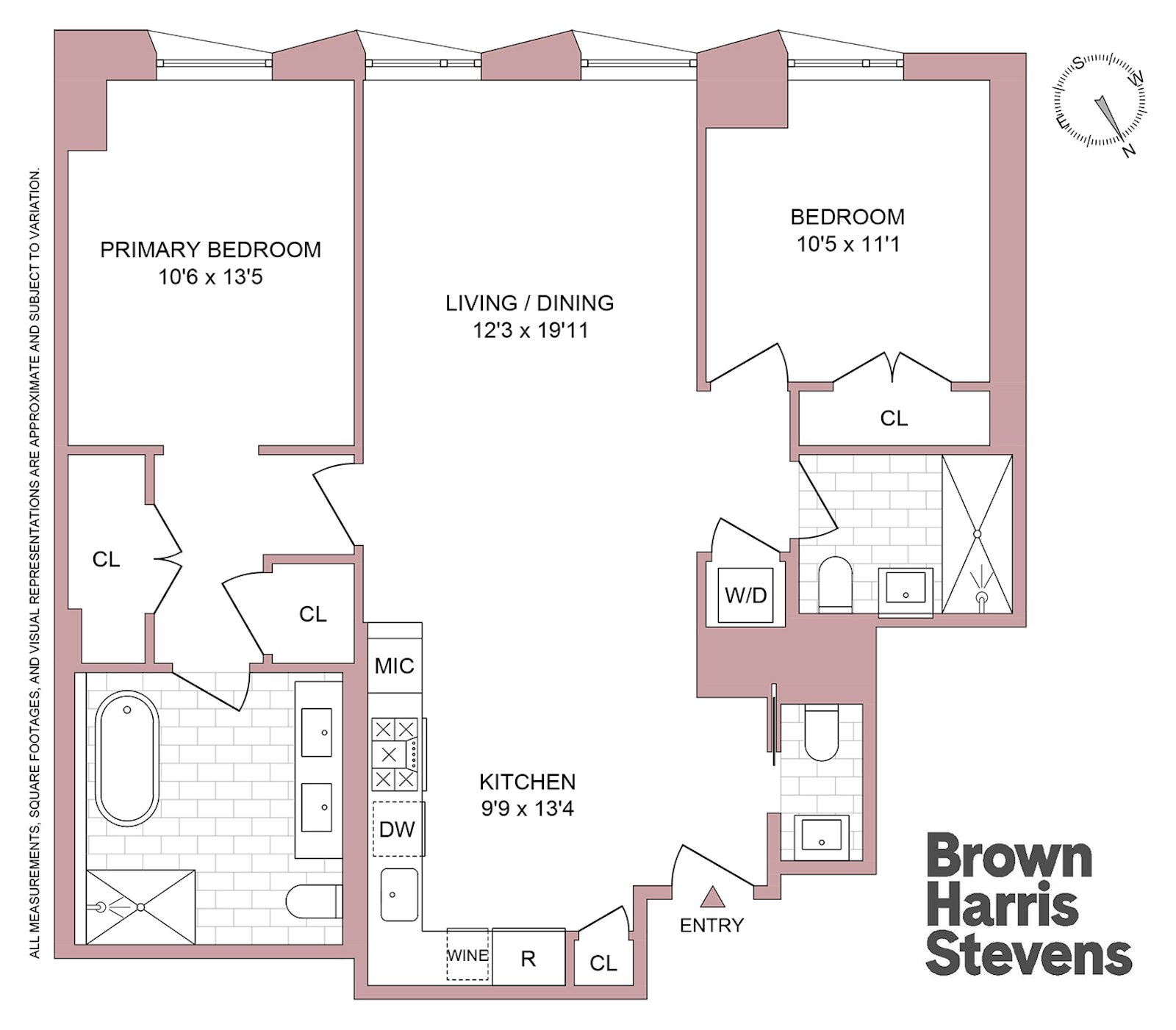 Floorplan for 215 West 28th Street, 11D