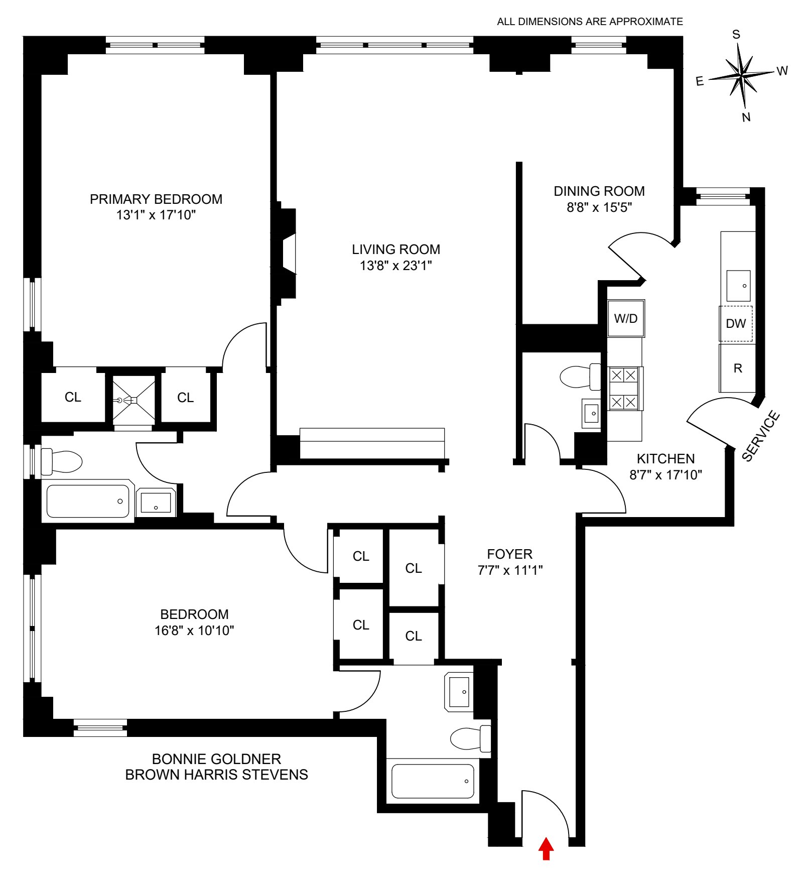 Floorplan for 785 Park Avenue, 4A