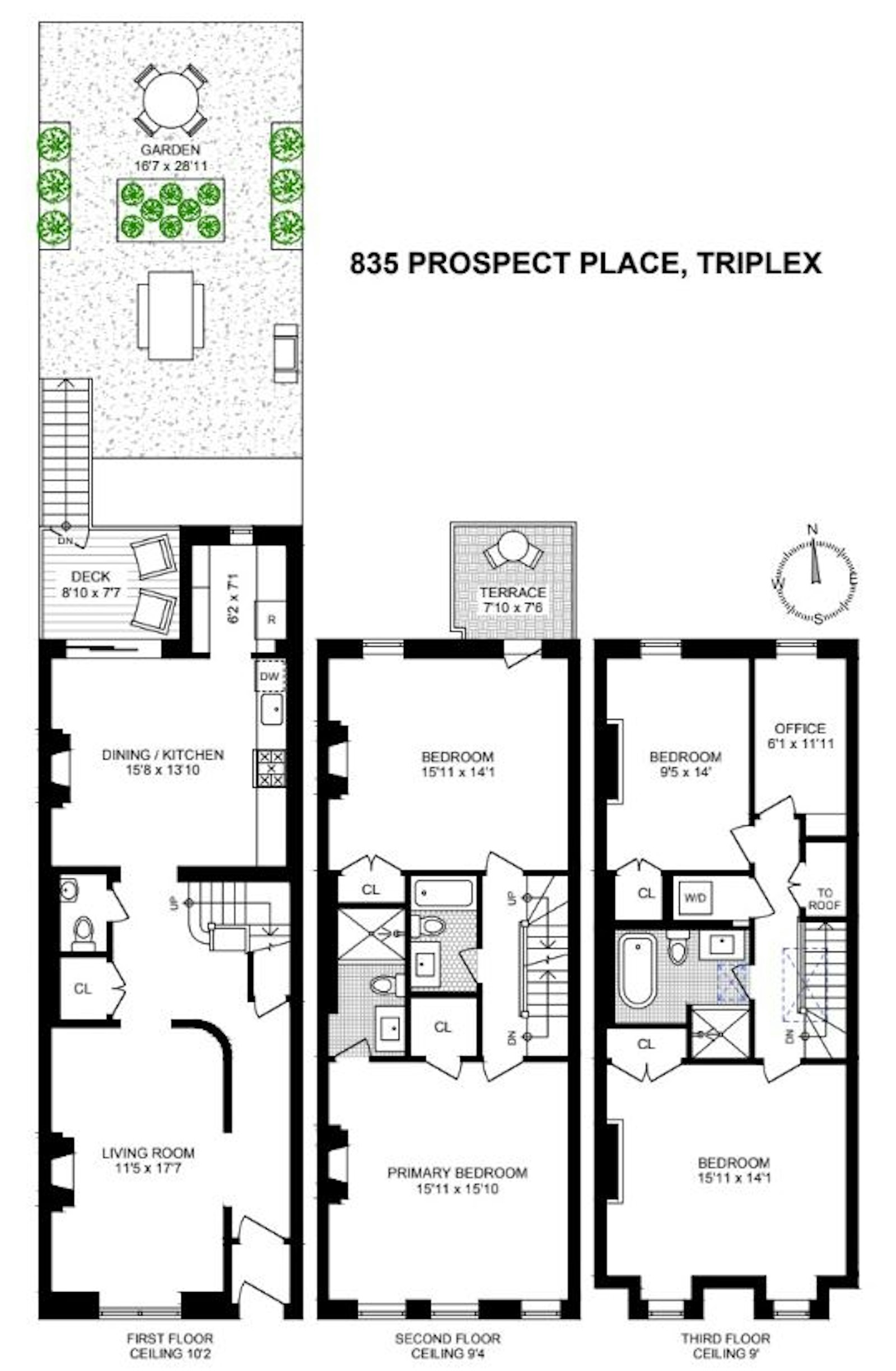 Floorplan for 835 Prospect Place