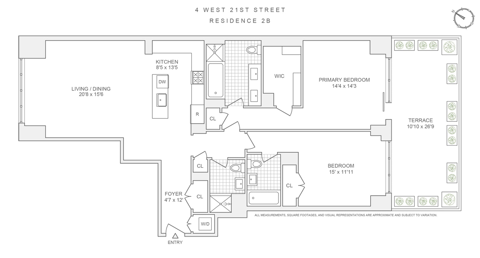 Floorplan for 4 West 21st Street