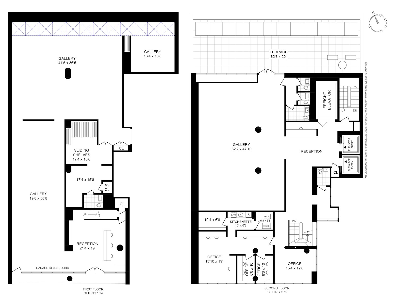 Floorplan for 545 West 25th Street, 1AND2