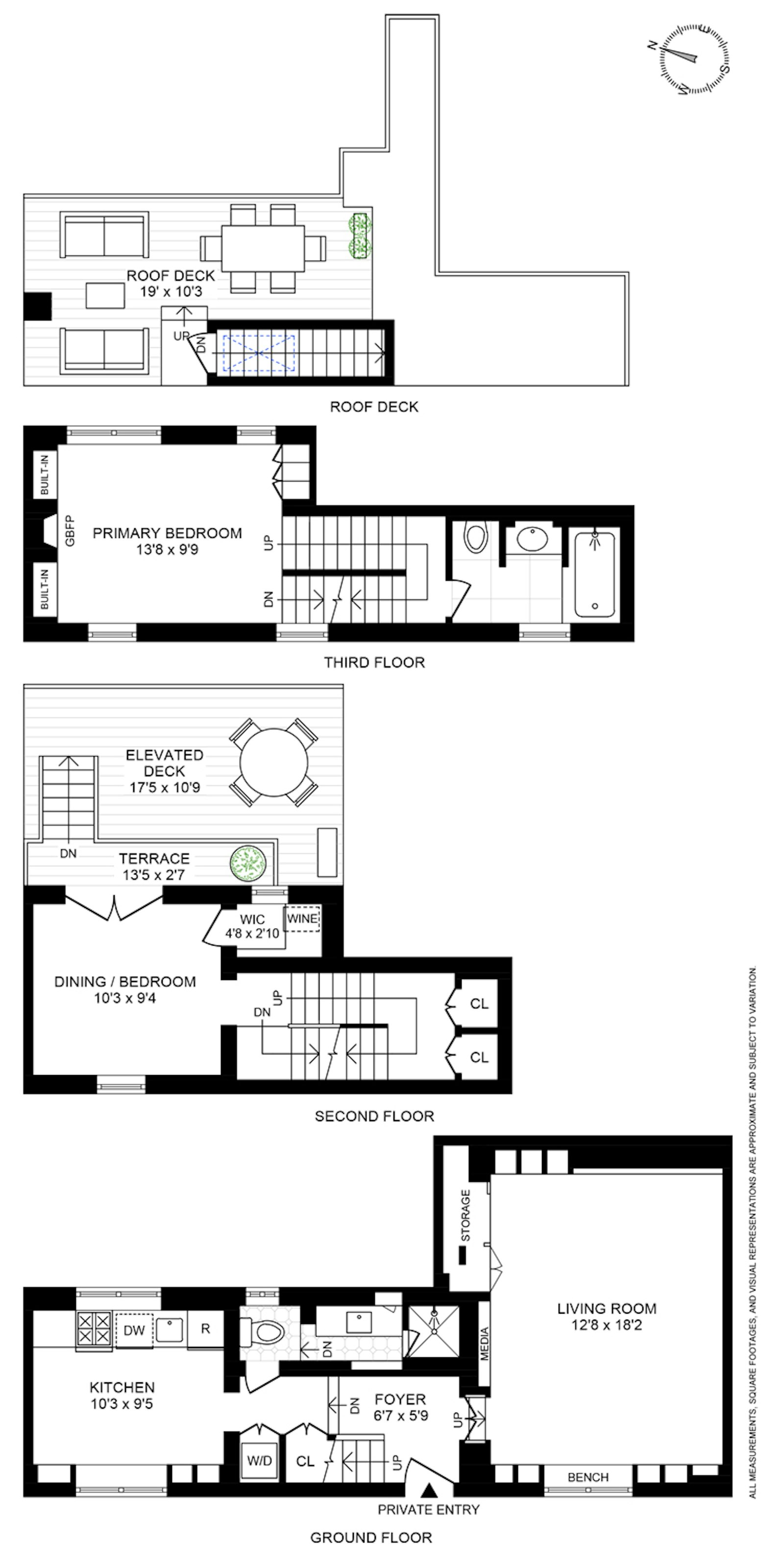 Floorplan for 239 1/2 Waverly Place, MAIS