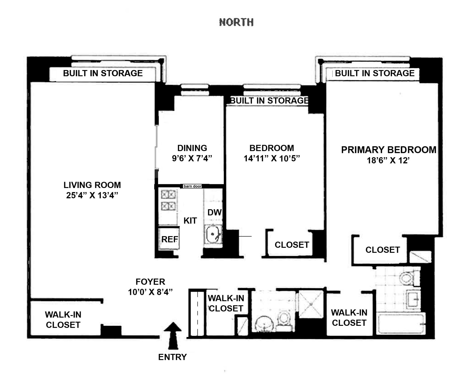 Floorplan for 176 East 77th Street, 7D